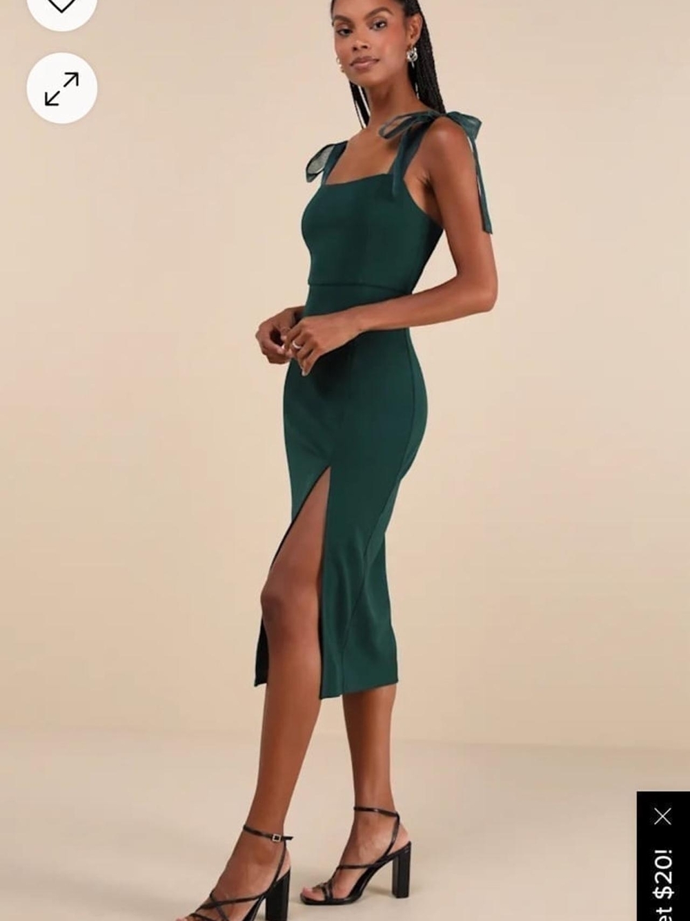 Lulus Emerald Dress Size Medium